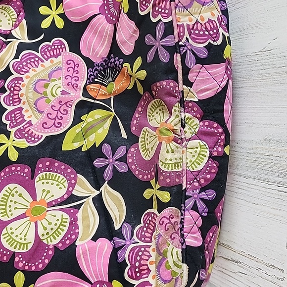 Vera Bradley Pirouette Pink floral large campus backpack padded laptop slot - Picture 10 of 14